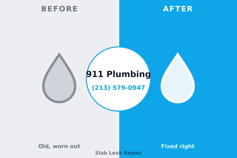 Before and after: plumbing repair Lake City, GA